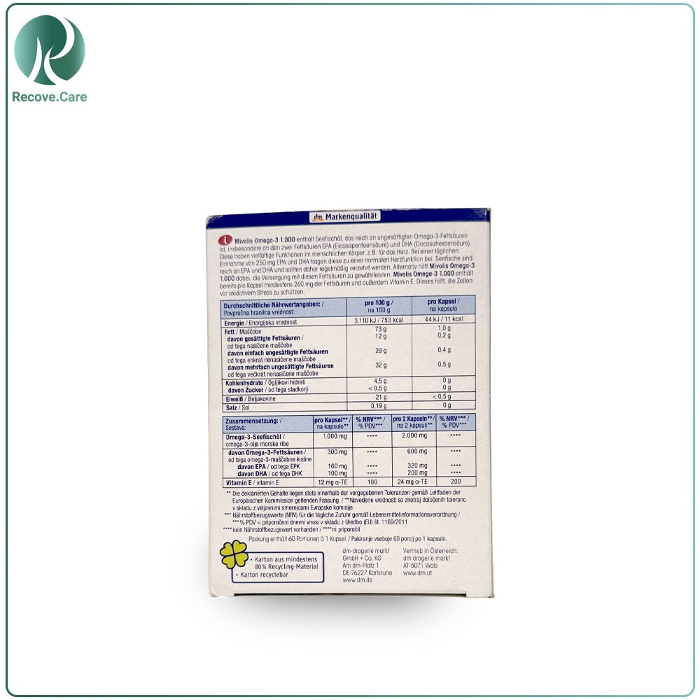 کپسول امگا 3 میولیس 60 عدد