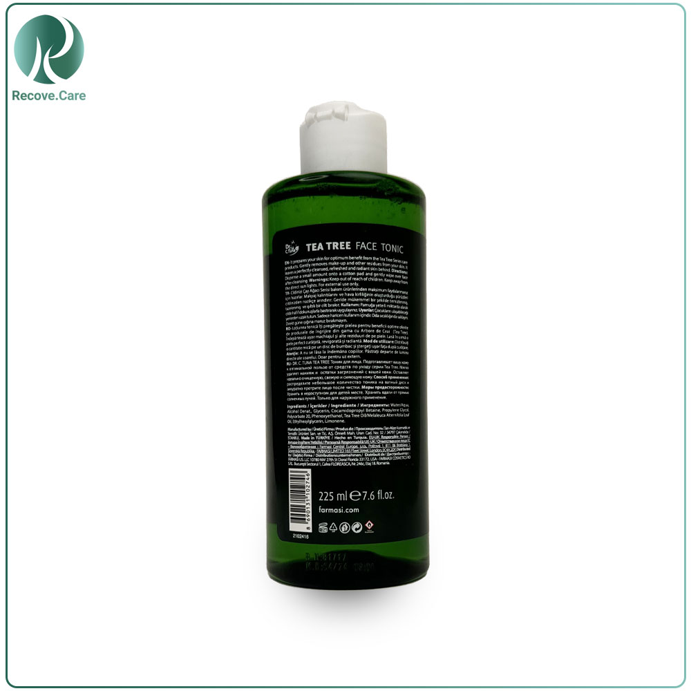 تونر پاک کننده صورت فارماسی Dr.C.Tuna حاوی عصاره درخت چای
