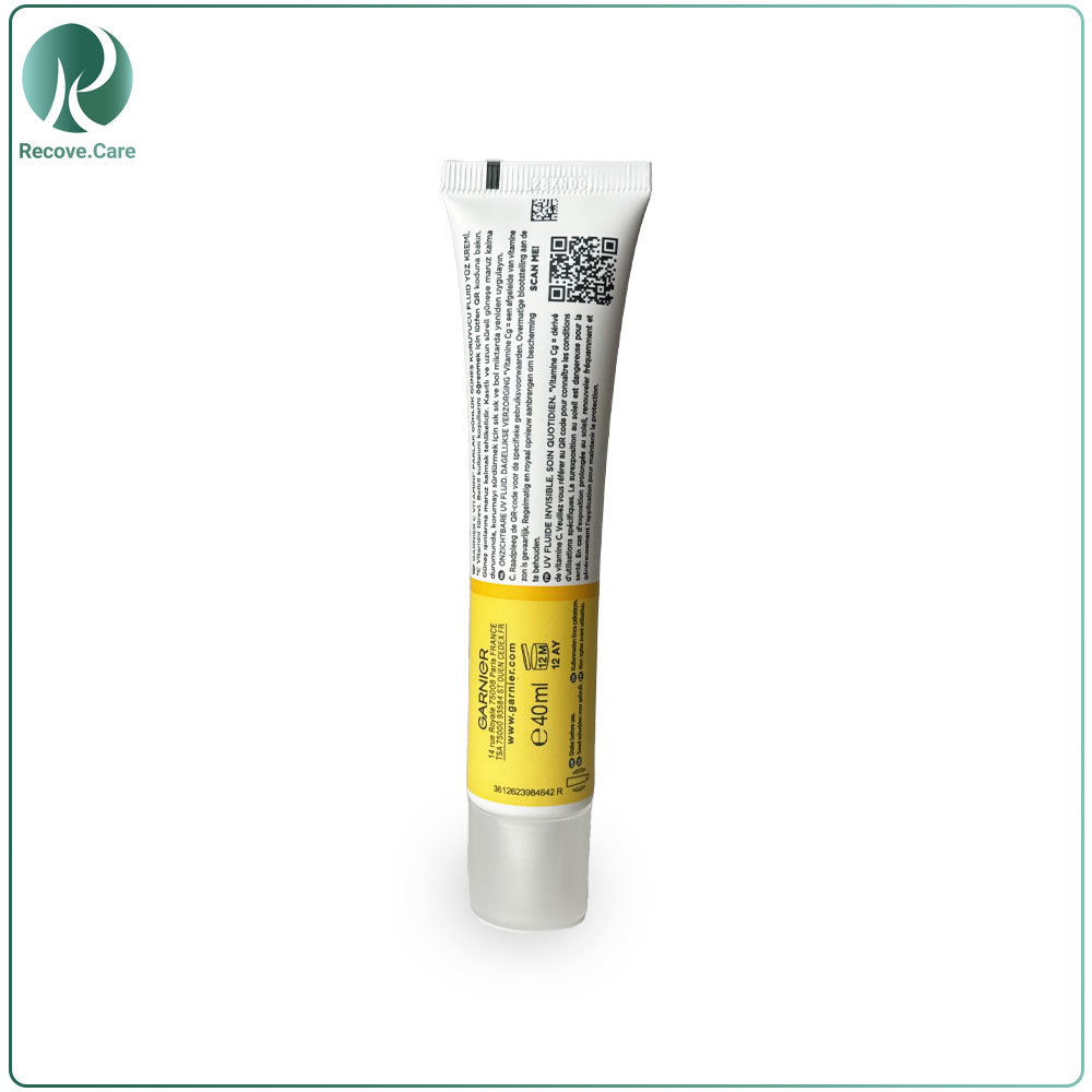 کرم ضد آفتاب ویتامین c بی رنگ گارنیر با spf 50