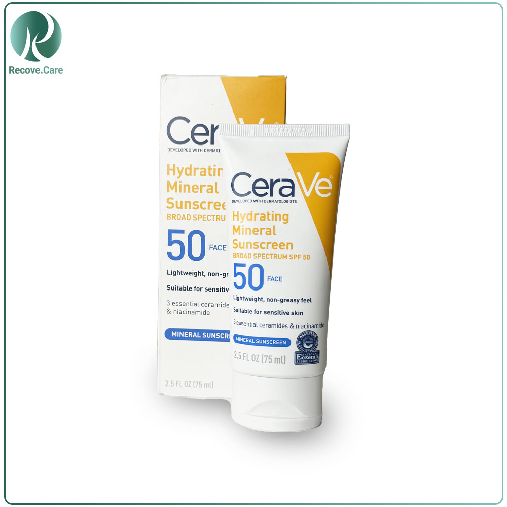 کرم ضد آفتاب مینرال آبرسان SPF50 سراوی مناسب پوست حساس