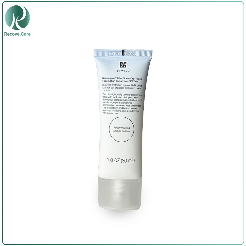 لوسیون ضد آفتاب نوتروژینا مدل +50 ultra sheer