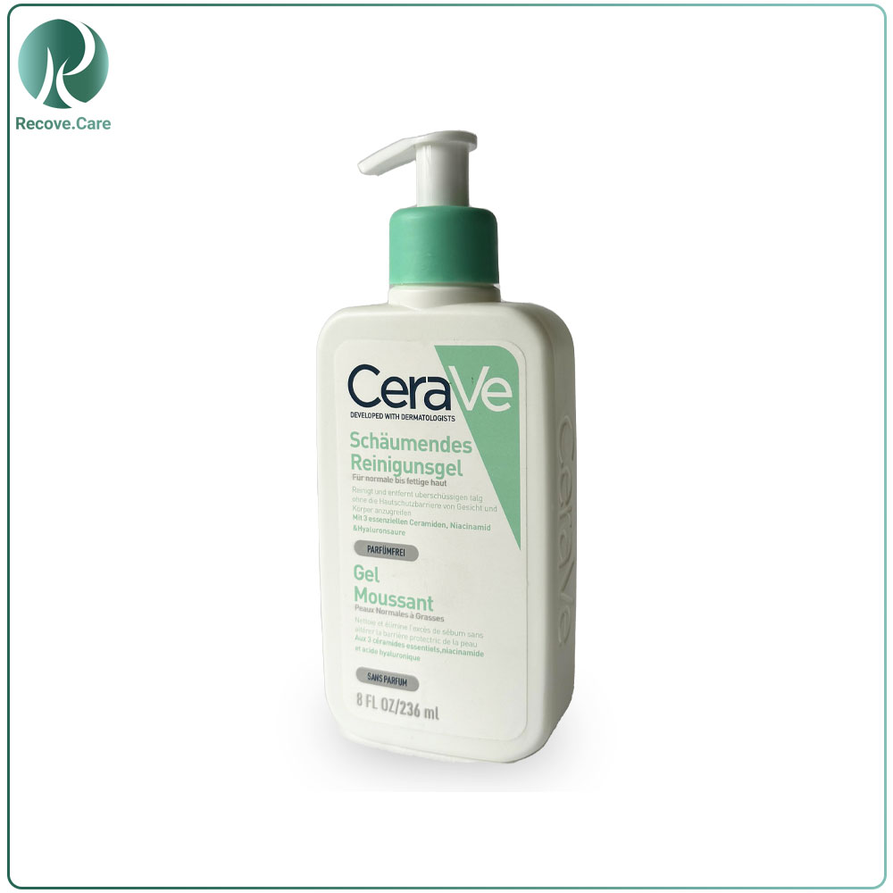ژل شستشو پوست نرمال تا چرب سراوی (Cerave)
